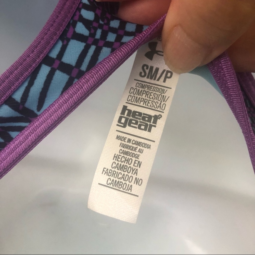 Under Armour Heat Gear Printed sports Bra sz S - Picture 4 of 6